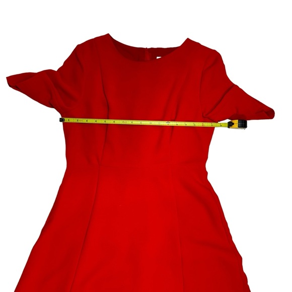 L. K. Bennett Red Cayla Midi Dress Size 10 - Picture 12 of 16